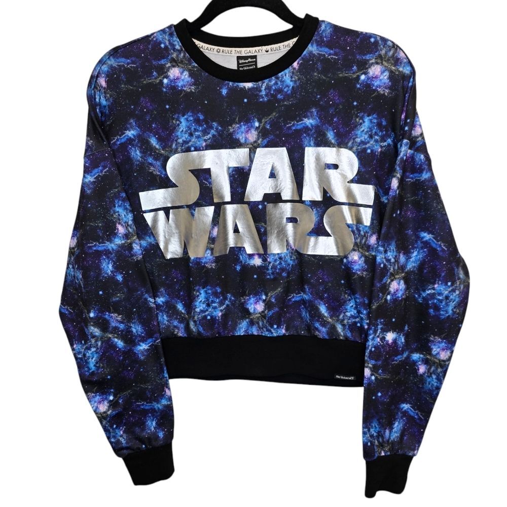 Disney Parks Her Universe Star Wars Womens XS Galaxy Print Pullover Sweater